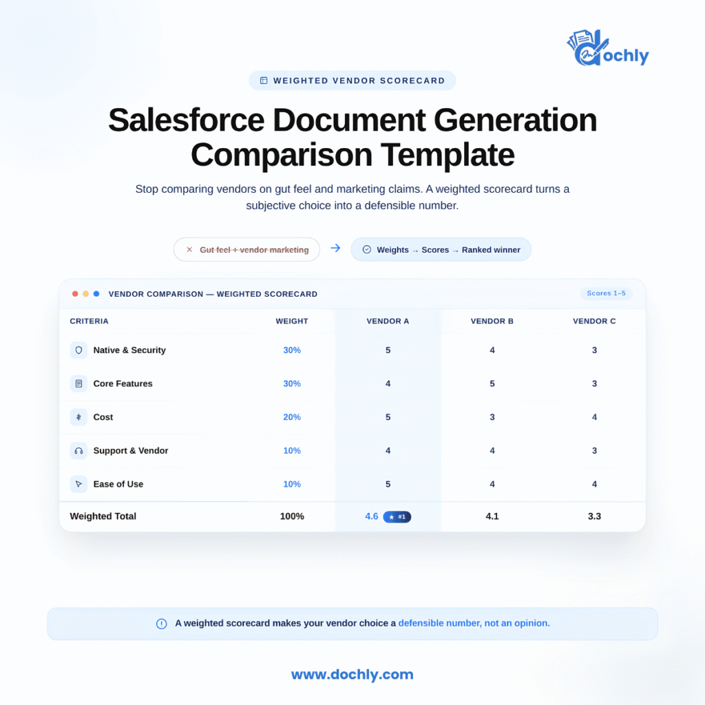 Salesforce Document Generation Comparison Template